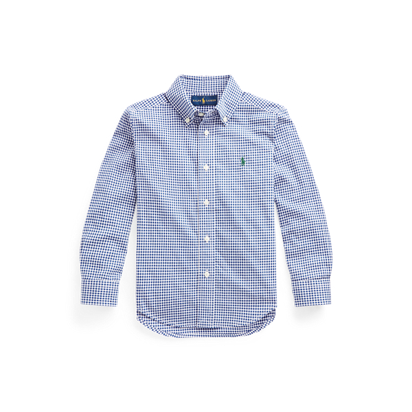 Gingham Cotton Twill Shirt Boys 1.5-6 Years 1