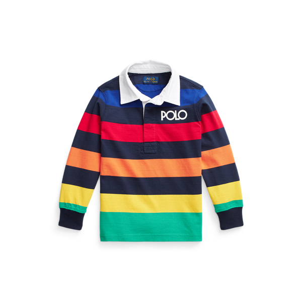 Camisa de rugby de algod&oacute;n con logotipo Boys 1.5-6 Years en 1