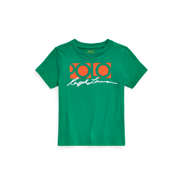 Katoenen jersey T-shirt met logo Boys 1.5-6 Years in 1