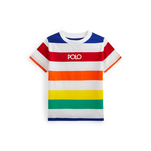 Logo Striped Cotton Jersey T-Shirt Boys 1.5-6 Years 1