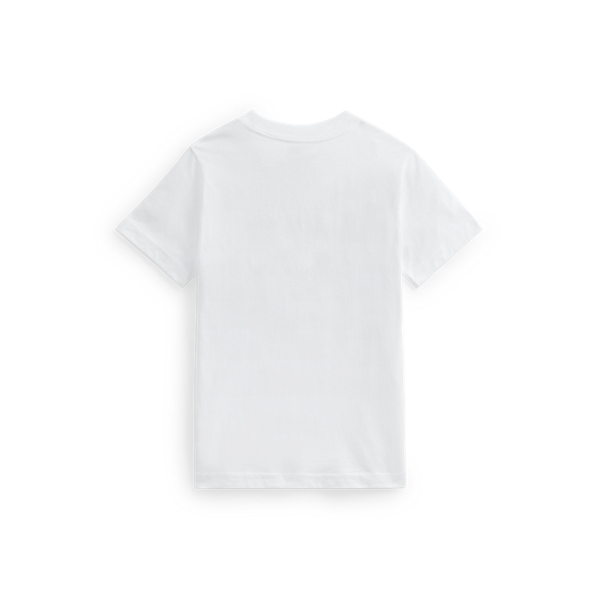 White Polo Bear Camp List Cotton Jersey Tee Boys 1.5-6 Years 2