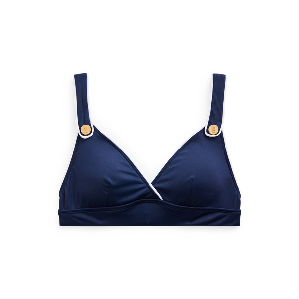 Button-Trim Bikini Top Lauren em 1