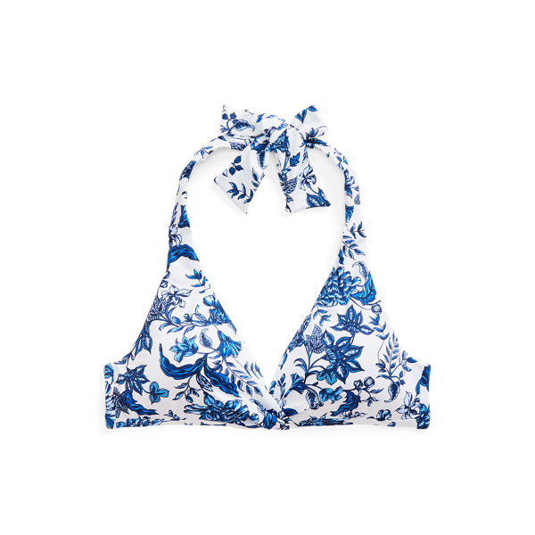 Halter bikinitop met bloemenprint Lauren in 1