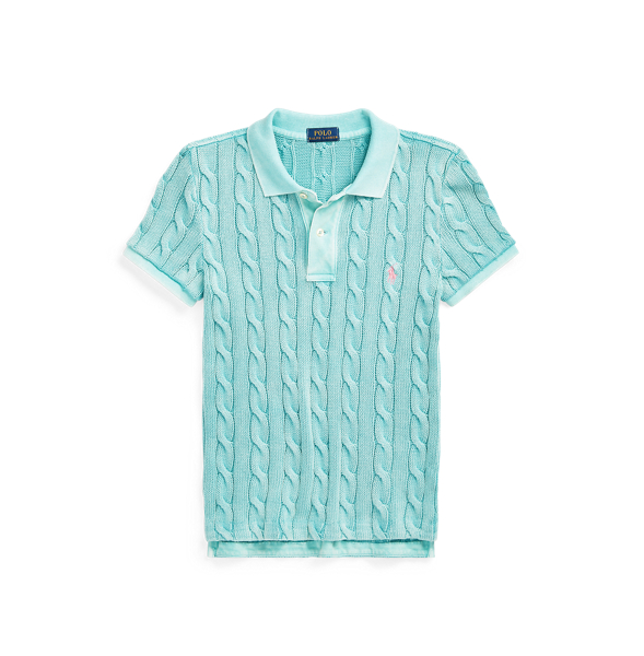 Cable-Knit Polo Shirt Polo Ralph Lauren 1