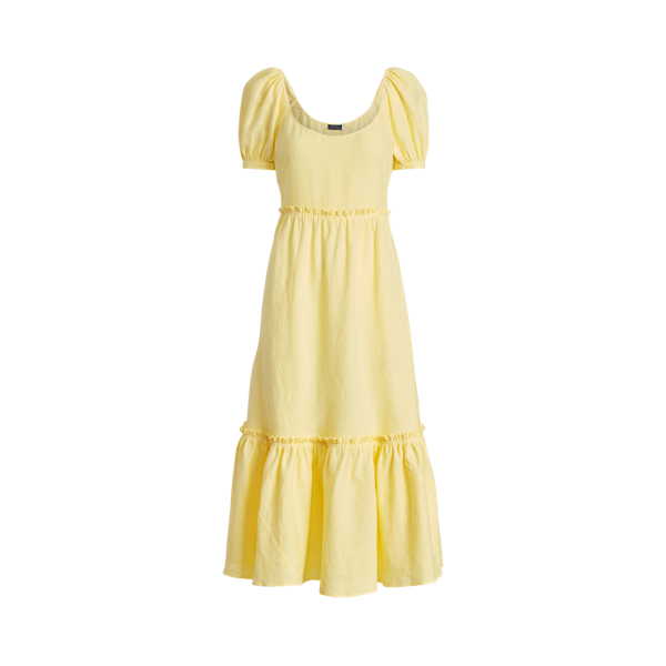 Linen Short-Sleeve Dress Polo Ralph Lauren 1