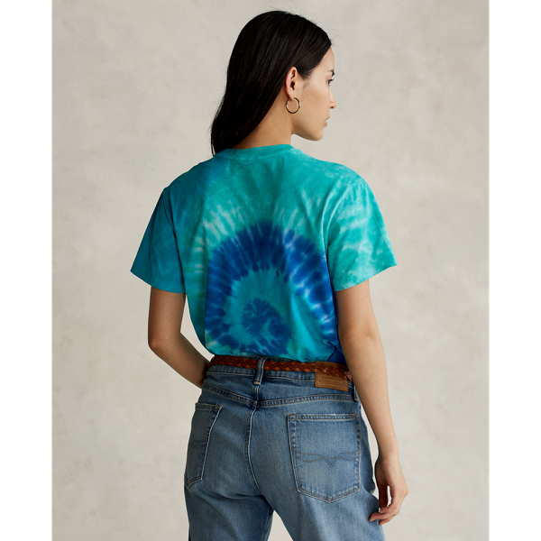 T-shirt tingida Polo Bear Polo Ralph Lauren em Azul tie-dye 5