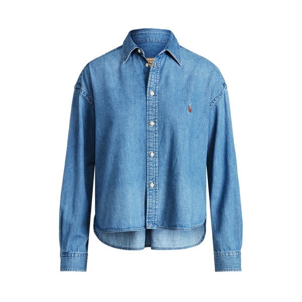 Denim High-Low Shirt Polo Ralph Lauren 1