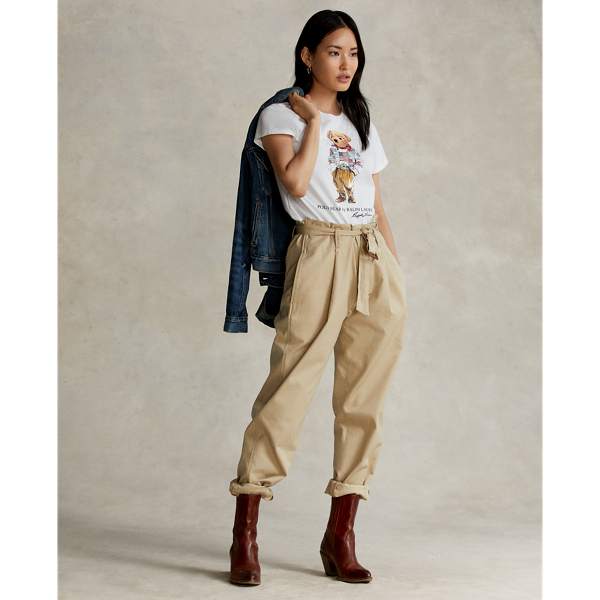 T-Shirt mit Bandana Polo Bear Polo Ralph Lauren in Wei&szlig; 4