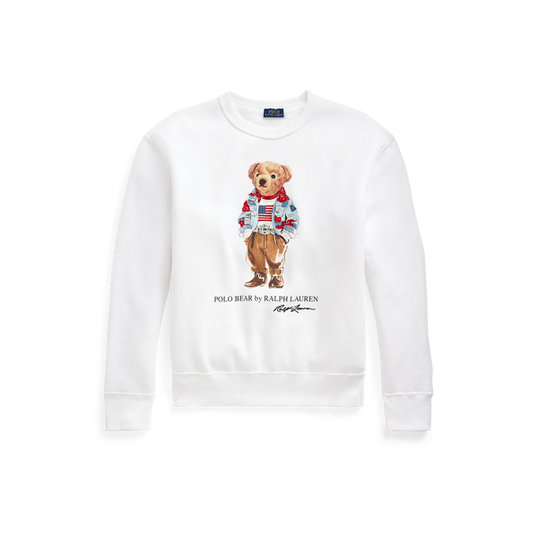 Sweatshirt mit Bandana Polo Bear Polo Ralph Lauren in Wei&szlig; 2