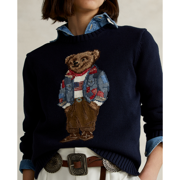 Baumwollpullover mit Bandana Polo Bear Polo Ralph Lauren in Navy multi 6