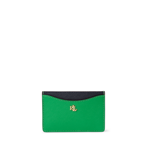 Crosshatch Leather Card Case
