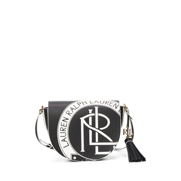 Sac &agrave; bandouli&egrave;re moyen &agrave; logo en cuir