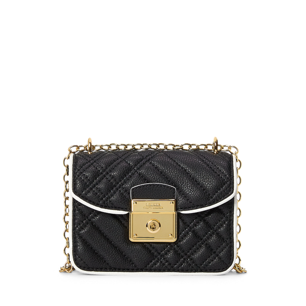 Bolso cruzado Beckett de piel de cuadros