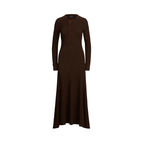 Suede-Trim Henley Dress for Women Ralph Lauren® UK