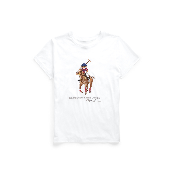 Polo Bear grafisch T-shirt Polo Ralph Lauren in White 2