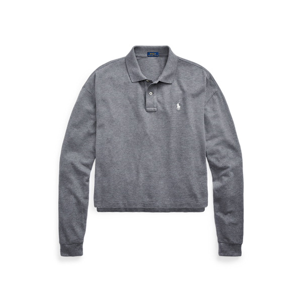Cotton Cropped Polo Shirt Polo Ralph Lauren 1