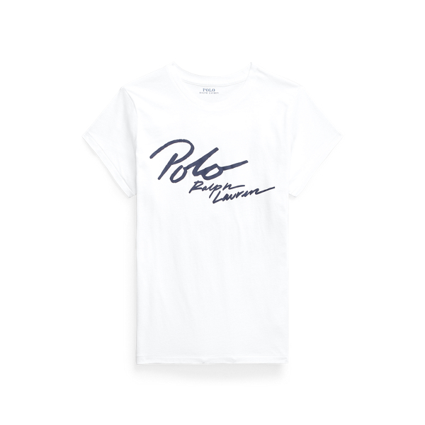 T-shirt &agrave; logo jersey de coton