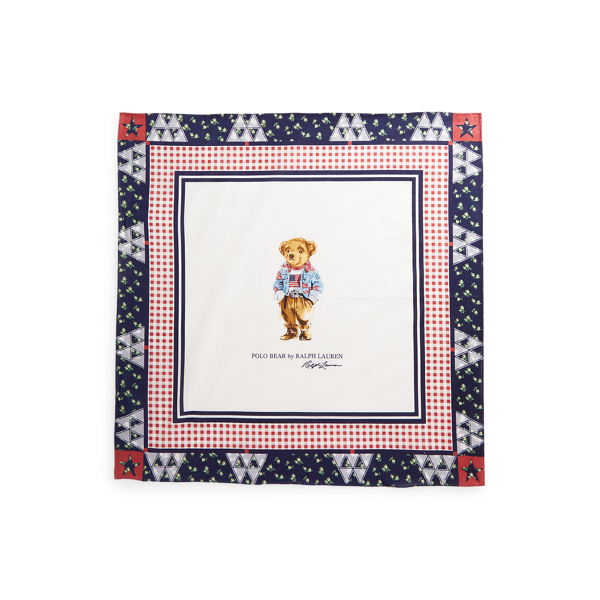 Patchwork-Bandana mit Polo Bear Polo Ralph Lauren in Navy multi 2