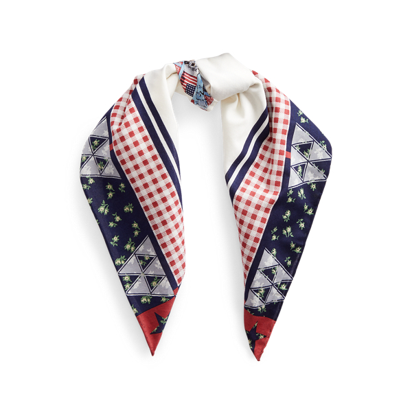 Patchwork-Bandana mit Polo Bear Polo Ralph Lauren in Navy multi 1