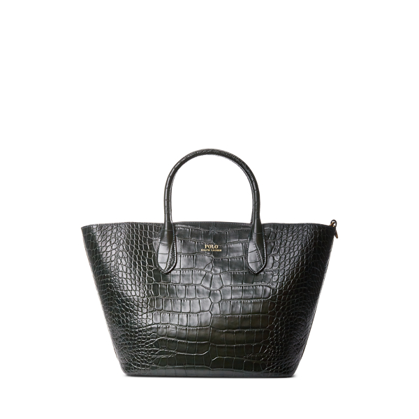 Embossed Medium Bellport Tote Polo Ralph Lauren 1