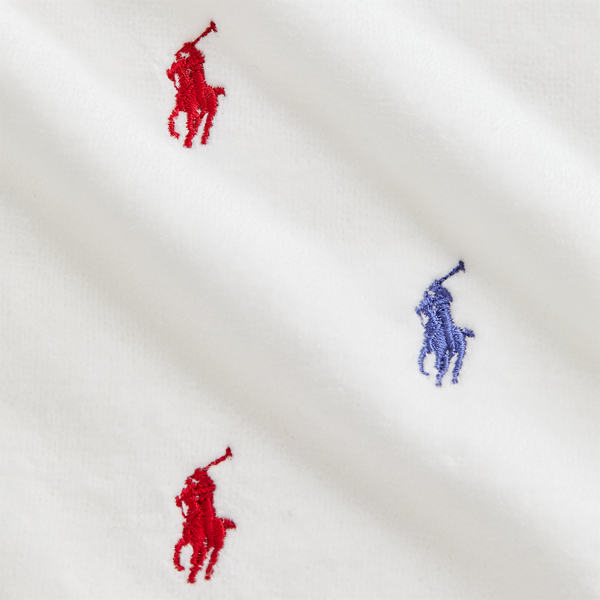 Girls Polo ポニー コットン タオル ハンカチーフ オフホワイト 2