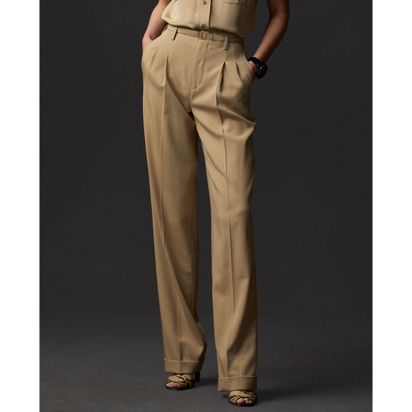 Safari Tan Stamford Wool Gabardine Trouser Ralph Lauren Collection 4