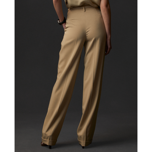Safari Tan Stamford Wool Gabardine Trouser Ralph Lauren Collection 5