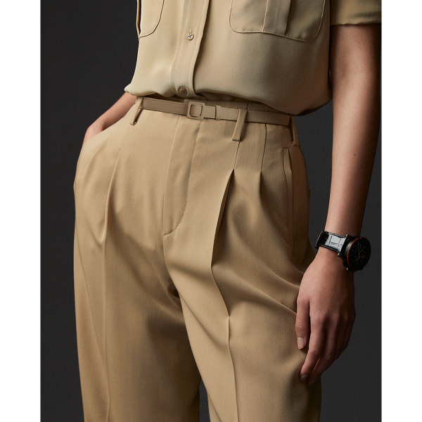 Safari Tan Stamford Wool Gabardine Trouser Ralph Lauren Collection 6
