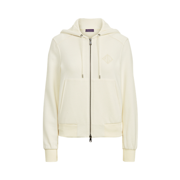 Veste Taryn Polo Bear en coton m&eacute;lang&eacute; Ralph Lauren Collection en Cr&egrave;me classique 2