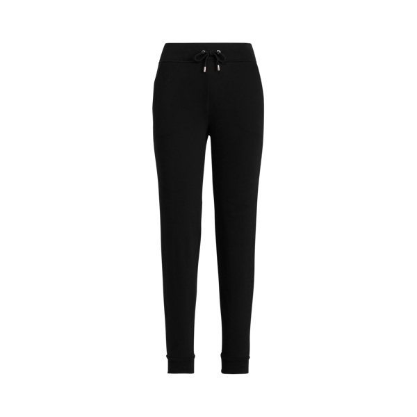 Pantalon de jogging Taryn coton &eacute;ponge Ralph Lauren Collection en Noir 2