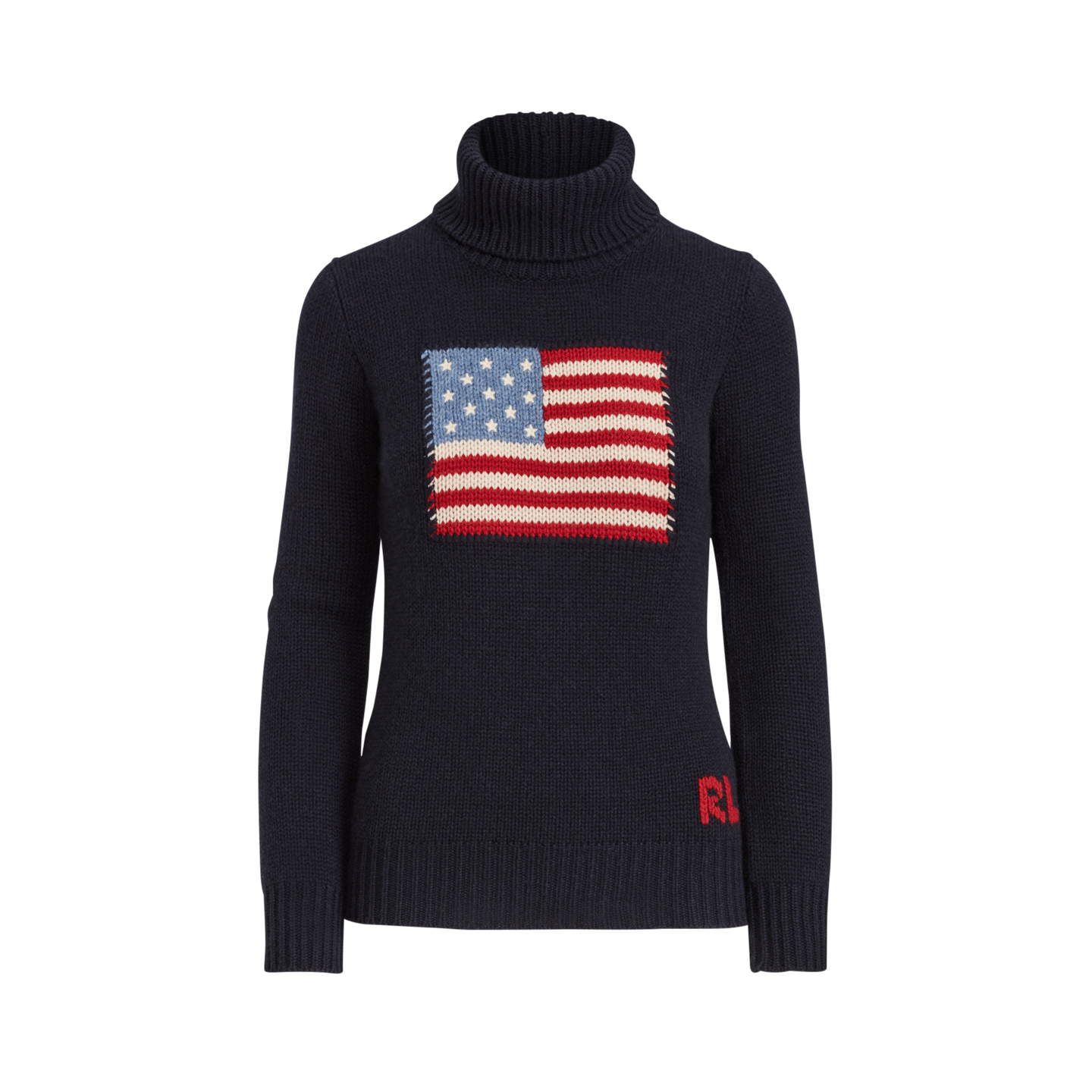 Женский свитер Ralph Lauren Flag Cashmere Turtleneck, цвет: Тёмно-синий — фото 5