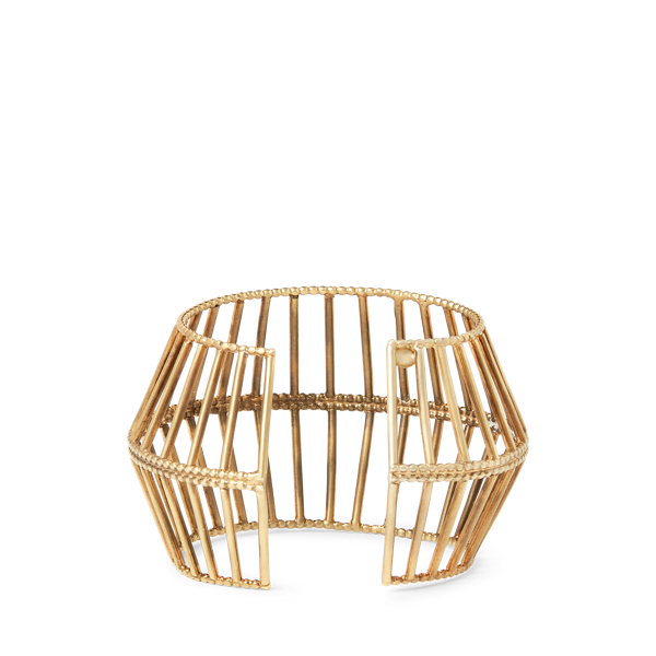 Brass Gold-Plated Multi-Bar Cuff Ralph Lauren Collection 2