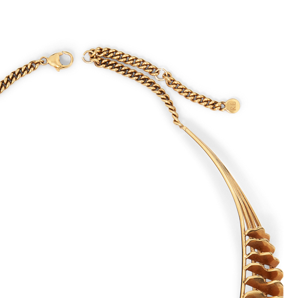 Collier dor&eacute; architecture moderne Ralph Lauren Collection en Laiton 2