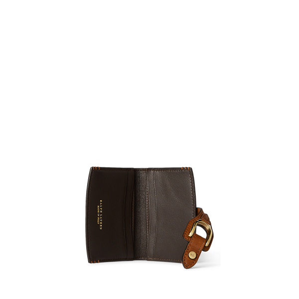 Poliertes Kartenetui Welington aus Leder Ralph Lauren Collection in Gold 3