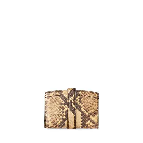 Tan Python Welington Card Case Ralph Lauren Collection 2