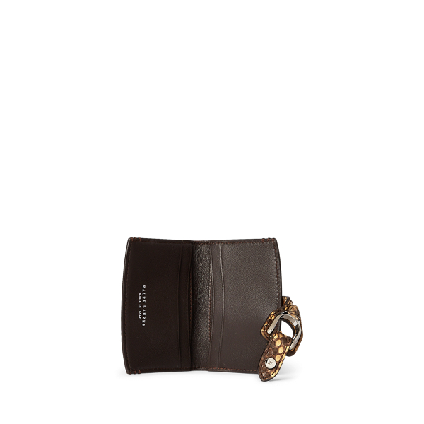 Tan Python Welington Card Case Ralph Lauren Collection 3