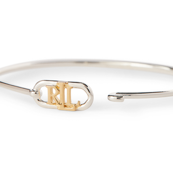 Two-Tone Logo Bangle Bracelet Lauren in Two Tone 2