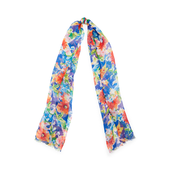 Ella Floral Ramie Scarf Lauren em 1