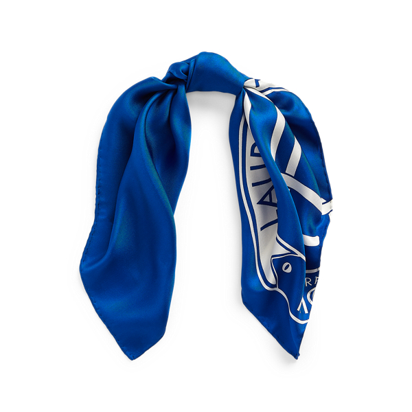 Anna Logo Square Scarf Lauren 1