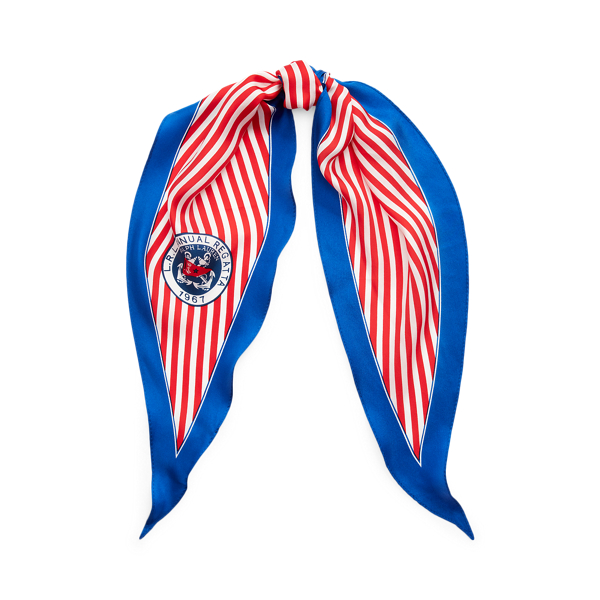 Amanda Striped Silk Twill Scarf Lauren 1
