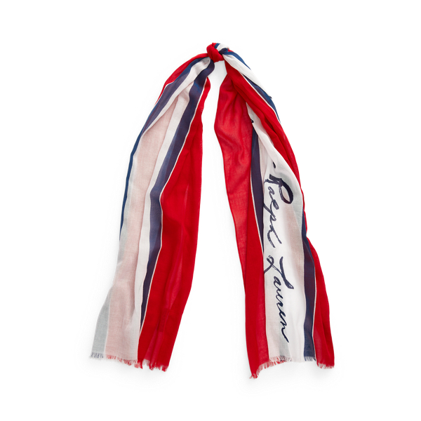 Brea Oblong Cotton Scarf Lauren 1