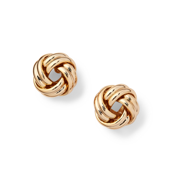 Gold Gold-Tone Knot Earrings Lauren 1
