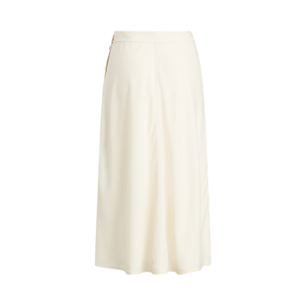 Collection Cream Sonya Wool Crepe A-Line Skirt Ralph Lauren Collection 2