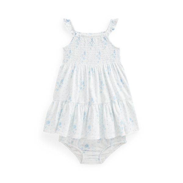 Smocked Dress & Bloomer Baby Girl em 1