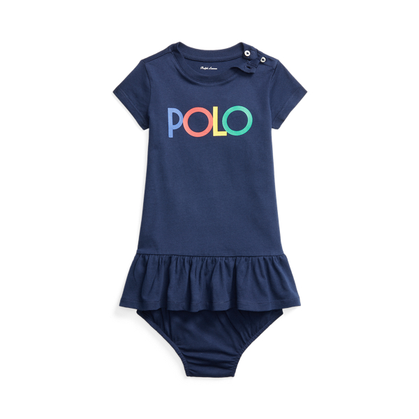 Logo Ruffled T-Shirt Dress &amp; Bloomer