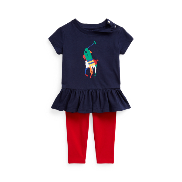 Ensemble t-shirt et legging Big Pony Baby Girl en 1