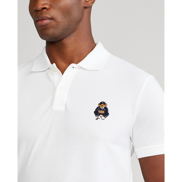 White Custom Slim Fit Polo Bear Polo Shirt Polo Golf 5