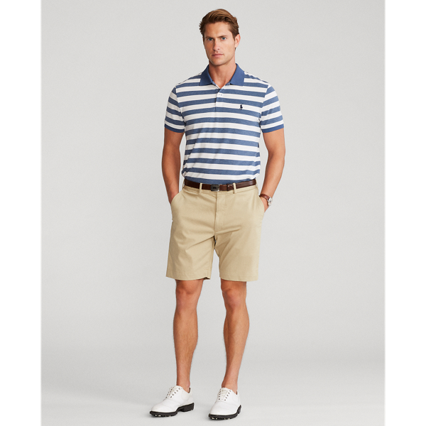 River Blue Heather Custom Slim Fit Performance Polo Shirt Polo Golf 4