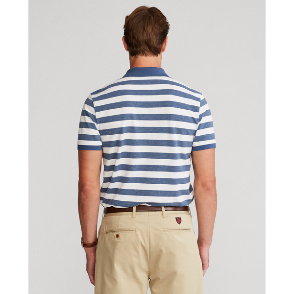 River Blue Heather Custom Slim Fit Performance Polo Shirt Polo Golf 5