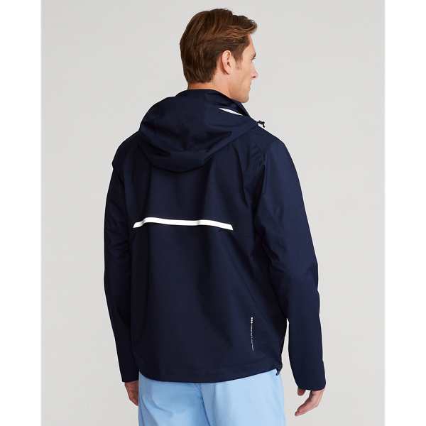 Refined Navy Water-Repellent Hooded Jacket RLX 5